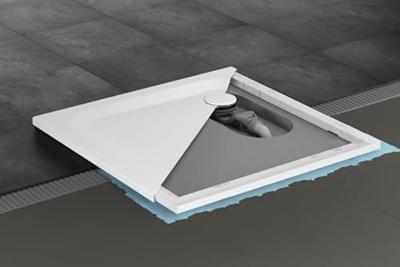 Bette Ultra Douchebak Met Drager En Antislip 90x90x2,5 cm Wit
