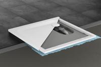Bette Ultra Douchebak Met Drager En Antislip 90x90x2,5 cm Wit - thumbnail