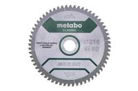Metabo Cirkelzaagblad "Multi Cut" HW/CT Ø 216 mm, 60T FZ/TZ 5°n - 628066000 - thumbnail