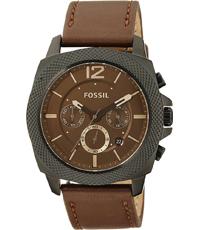 Horlogeband Fossil BQ1728 Leder Bruin 24mm