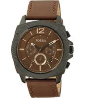 Horlogeband Fossil BQ1728 Leder Bruin 24mm - thumbnail