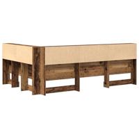 Opberghoofdbord met plank Oud hout 120 cm Bewerkt hout - thumbnail