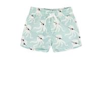Babyface regular fit short met all over print mintgroen/wit/zwart - thumbnail