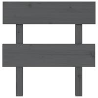 Hoofdbord 93,5x3x81 cm massief grenenhout grijs - thumbnail