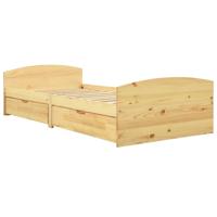 Bedframe met 2 lades massief grenenhout 90x200 cm - thumbnail