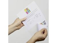 Badge Durable bezoekers 97x86mm 100 stuks - thumbnail