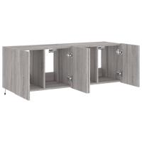 Tv-wandmeubels met LED 2 st 60x35x41 cm grijs sonoma eiken - thumbnail