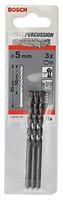 Bosch Accessories CYL-3 2608597705 Carbide Beton-spiraalboor 5 mm Gezamenlijke lengte 85 mm Cilinderschacht 3 stuk(s) - thumbnail