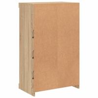 Dressoir met LED-verlichting 60,5x37x100 cm sonoma eikenkleurig - thumbnail