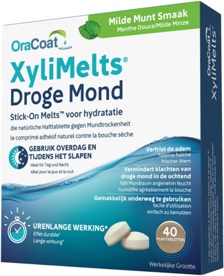 OraCoat Xylimelts voor Droge Mond Milde Munt