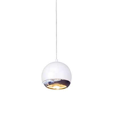 SLV Mooie hanglampLight Eye wit met chroom - 133481