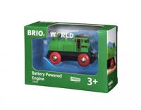 BRIO World Groene locomotief op batterijen - thumbnail