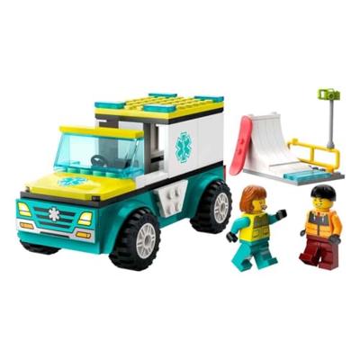 Lego city 60403 ambulance en snowboarder - thumbnail