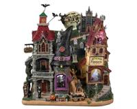 Lemax raven hill verlichte facade Spooky Town 2023 - thumbnail