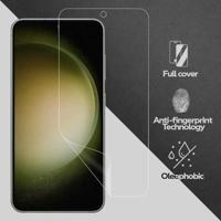 Lunso - Samsung Galaxy S23 - Duo Pack (2 stuks) Beschermfolie - Full Cover Screen protector - thumbnail