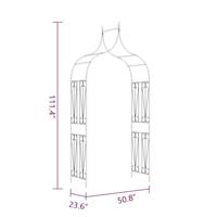 VidaXL Tuinboog speer ontwerp donkergroen - thumbnail