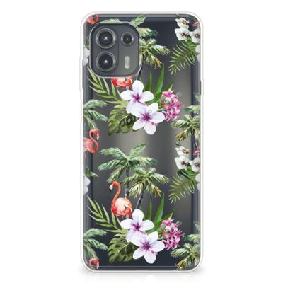 Motorola Edge 20 Lite | TPU Hoesje | Flamingo Palms
