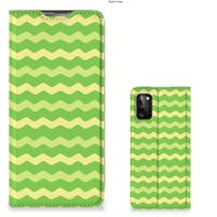 Samsung Galaxy A41 | Hoesje met Magneet | Waves Green - thumbnail