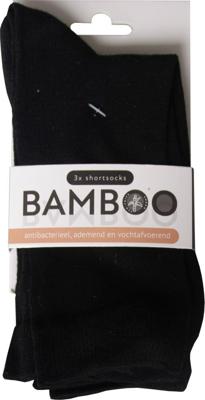 Naproz Bamboo Airco Sokken Zwart 3-Pack 35-38 Naproz Bamboo Airco Sokken Zwart 3-Pack 35-38