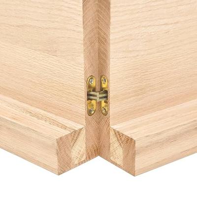 VidaXL Wastafelblad 160x60x(2-6) cm onbehandeld massief hout