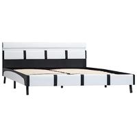 Bedframe met LED kunstleer wit 120x200 cm - thumbnail