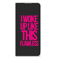 Motorola Moto G51 5G Hoesje met tekst Woke Up - Origineel Cadeau Zelf Maken - thumbnail