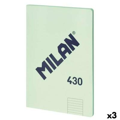 Notitieboekje Milan 430 Groen A4 48 Lakens 21 x 29,7 cm (3 Stuks) Notitieboekje Milan 430 Groen A4 48 Lakens 21 x 29,7 cm (3 Stuks)