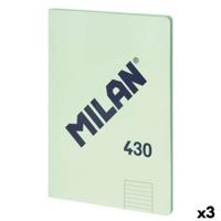 Notitieboekje Milan 430 Groen A4 48 Lakens 21 x 29,7 cm (3 Stuks) - thumbnail