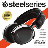 SteelSeries Arctis 7 draadloze gamingheadset - DTS-hoofdtelefoon: X v2.0 surround voor pc en PlayStation 5, PS4 - zwart - thumbnail