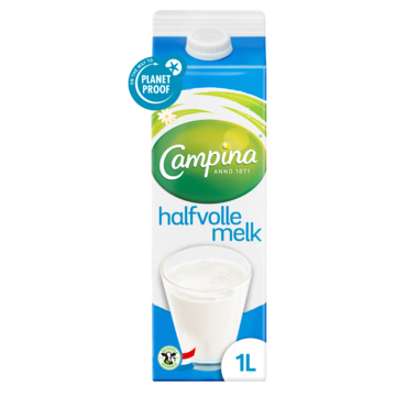 Campina Halfvolle Melk 1L Pak bij Jumbo