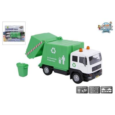 Kids Globe Vuilniswagen met licht en geluid Kids Globe Vuilniswagen met licht en geluid
