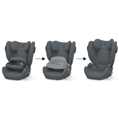 Autostoel - CYBEX - Pallas B3 i-Size Cobblestone Gray - Groep 1/2/3 - Liggend - Donkergrijs