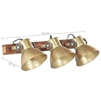 VidaXL Wandlamp industrieel e27 65x25 cm messingkleurig - thumbnail