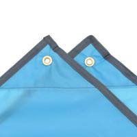 VidaXL Regenponcho met capuchon 2-in-1 ontwerp 223x145 cm blauw - thumbnail