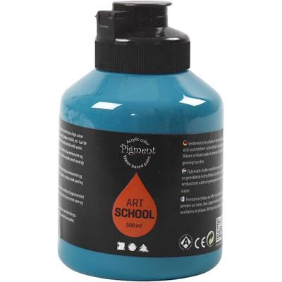 Creativ Company Acryl verf, semi-glanzend, dekkend, turquoise, 500 ml/ 1 fles