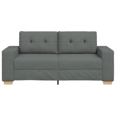 Loveseat bank 140 cm stof donkergrijs Loveseat bank 140 cm stof donkergrijs