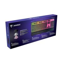 Gamingtoetsenbord - Turtle Beach Magma - RGB-membraan - Zwart, stille toetsen, AIMO RGB - thumbnail