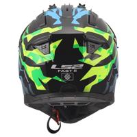 LS2 crosshelm "mx708 fast ii grotesk" helmet mx708 fast ii grotesque bl/pink/green x - thumbnail