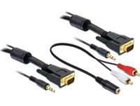 DeLOCK Cable VGA + Sound 5m male-male kabel - thumbnail