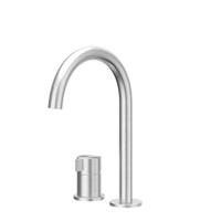 IVY Tribe Wastafelmengkraan - 2-gats - bladmontage - uitloop - coldstart - RVS316 - geborsteld 6100511 - thumbnail