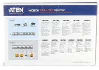 4-Poorts HDMI-Splitter Zwart - thumbnail