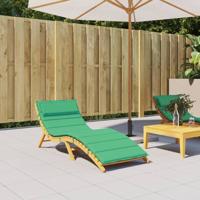 VidaXL Ligbedkussen 180x60x4 cm oxford stof groen - thumbnail