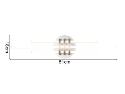 Trio PlafondlampCinto design nikkel - R67873107