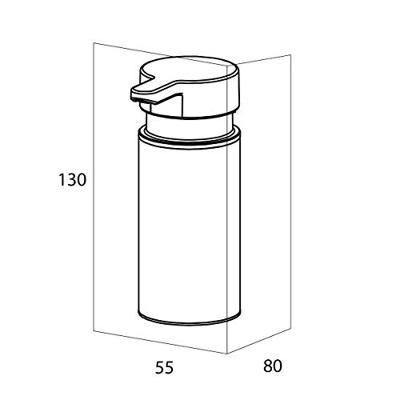 Tiger Noon Zeepdispenser - 135ml - geborsteld RVS 1321030946 - thumbnail