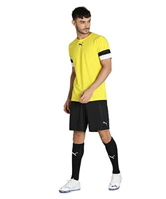 PUMA teamRISE Voetbalshirt Geel Zwart Wit