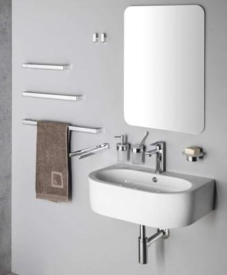 Bekerhouder Sapho Pirenei Hangend 6.9x10.5 cm Chroom / Satijnglas Bekerhouder Sapho Pirenei Hangend 6.9x10.5 cm Chroom / Satijnglas