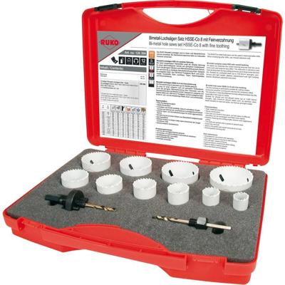 RUKO 126304 126304 Gatenzaagset 12-delig 22 mm, 25 mm, 32 mm, 35 mm, 41 mm, 44 mm, 51 mm, 54 mm, 60 mm, 68 mm 1 stuk(s) RUKO 126304 126304 Gatenzaagset 12-delig 22 mm, 25 mm, 32 mm, 35 mm, 41 mm, 44 mm, 51 mm, 54 mm, 60 mm, 68 mm 1 stuk(s)