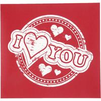 Screen stencil, I love you, vel 20x22 cm, 1 vel - thumbnail