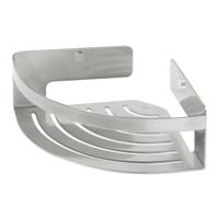 Tiger Caddy Douchemand Hoek - 18.4x18.4x7cm - geborsteld RVS 1400430946 - thumbnail