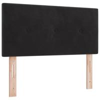 Hoofdbord met LED -striplichten Verstelbaar Zwart 80 cm Fluweel - thumbnail